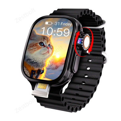 Reloj inteligente curvo con pantalla S10 Ultra 3 Smartwatch JC02 Pro con 190 ° Cámara giratoria NFC GPS WIFI Brújula Pantalla Amoled de 2,26 pulgadas