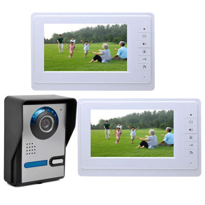 Yobang Security - Sistema de Intercomunicación con Videoportero y Monitor de 7 Pulgadas, Cableado, para Seguridad del Hogar, Kit de 1~2 Monitores + 1 Cámara
