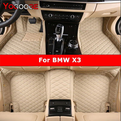YOGOOGE Alfombrillas de Coche Personalizadas para BMW X3 E83 F25 G01 F97 Alfombras Auto Pie Coche Accesorios