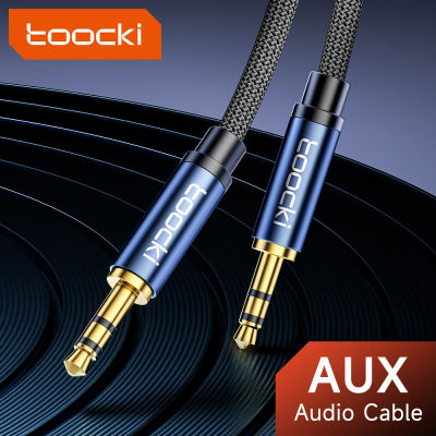 Toocki Cable de Audio 3,5mm macho a macho Jack Aux Cable de altavoz para auriculares de coche amplificadores TVPC DVD portátil Cable extensor de MP3