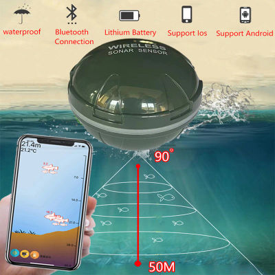 Buscador de Peces Inteligente con Sonar, Diseño Nuevo 2026, Compatible con Android e iOS, Bluetooth, Visualización Inteligente de Peces