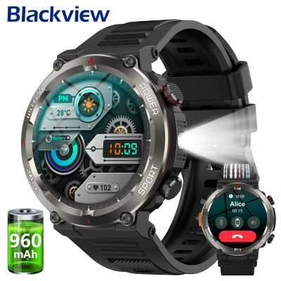 Blackview 2025 nuevo reloj inteligente W50Pro con iluminación de emergencia 960mAh batería de gran duración seguimiento de Fitness Smartwatch para regalo de hombre