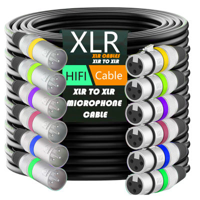 Cable XLR macho a XLR hembra Cable de extensión de micrófono profesional para mezclador de grabación altavoz equilibrado líneas de Audio XLR de 3 pines