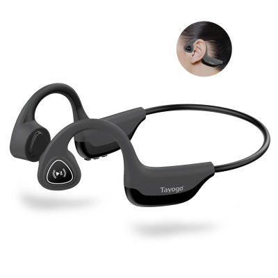 Tayogo-auriculares de conducción ósea, audífonos inalámbricos con Bluetooth, auricular de oreja abierta con micrófono