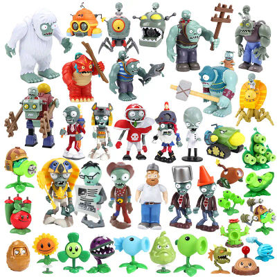 Figuras de plantas Vs Zombies Gargantuar Dr. Zomboss Yeti Peashooter Chomper girasol figura de acción Zombies juguetes niños regalo de cumpleaños