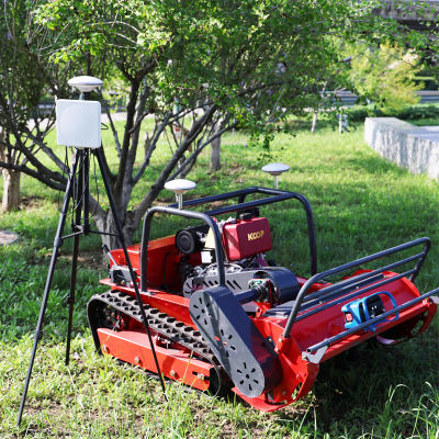 Cortador de césped Robot pequeño con motor diésel/gas personalizado, ancho de corte de 800mm/1000mm/1200mm, cortacésped con Control remoto