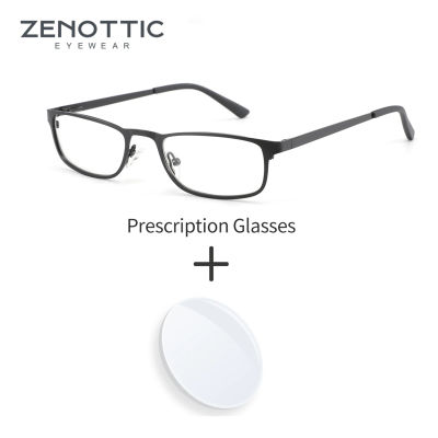 ZENOTTIC, gafas graduadas de Metal de alta calidad, gafas rectangulares pequeñas para miopía, hipermetropía, gafas progresivas para hombres y mujeres