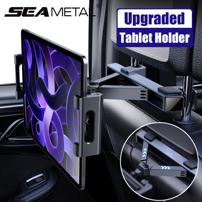 SEAMETAL-soporte para teléfono con reposacabezas de coche mejorado, telescópico, antivibración, soporte de mesa para coche, soporte para teléfono inteligente para iPad y iPhone de 4-12,9 pulgadas