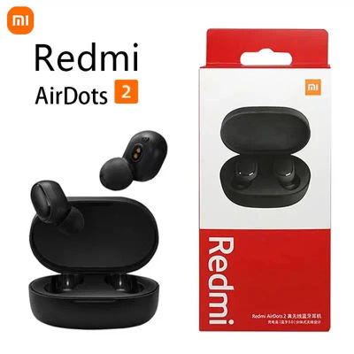 Auriculares inalámbricos Xiaomi Airdots 2, auriculares Bluetooth, auriculares inalámbricos con cancelación de ruido y micrófono