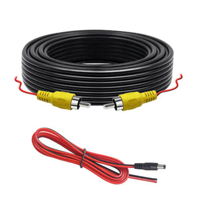 Cable de vídeo RCA de 6M/10M/15M/20M para cámara de visión trasera de coche, conexión de Cable Universal, cámara de marcha atrás, Monitor Multimedia Universal