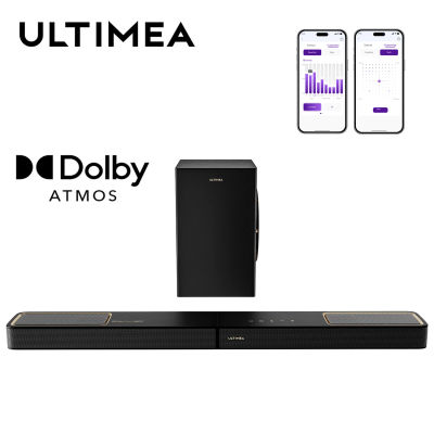 Barra de sonido ULTIMEA de 3,1,2 canales con Dolby Atmos y subwoofer inalámbrico de 6,5", sonido envolvente inmersivo para TV, HDMI eARC, Bluetooth 5.4
