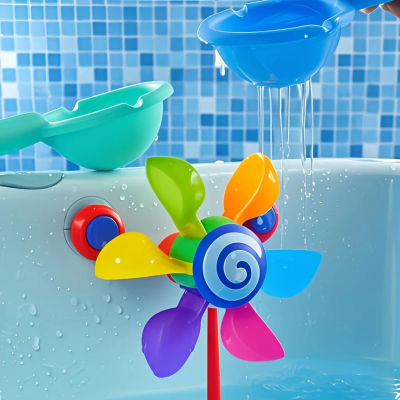 Molino de viento de juguete de baño giratorio, divertido juego sensorial para el baño para bebés, niños y niñas, regalo Ideal de cumpleaños y Navidad, 1 ud.