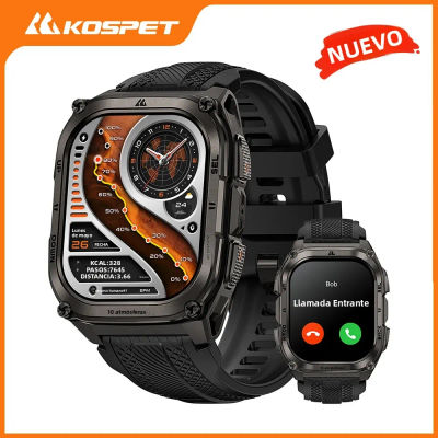 KOSPET Tank M4 reloj inteligente resistente GPS de acero inoxidable mapas sin conexión 10ATM 45M apnea 24/7 Monitor de salud para Android iOS