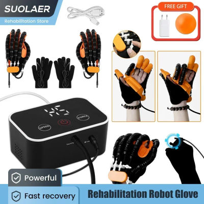 Guantes de Robot de rehabilitación para hemiplejia, guantes de masaje para entrenamiento de dedos de mano, dispositivo de recuperación de función de mano de rehabilitación