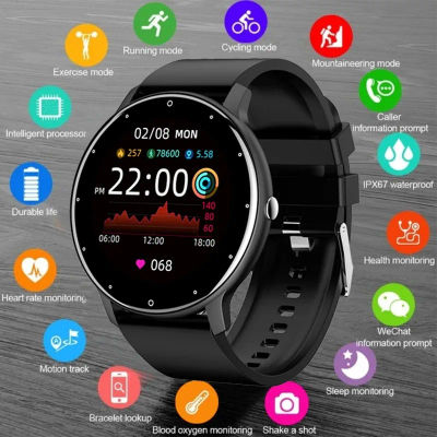 Nuevo Reloj Inteligente LIGE para Hombre, Relojes Deportivos con Monitor de Ritmo Cardíaco, Pantalla Táctil Completa, Llamadas Bluetooth, Nuevo Reloj Inteligente Ultraligero 2026 para Hombre