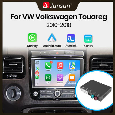 Adaptador de interfaz inalámbrica Junsun CarPlay Android Auto para Volkswagen Touareg RNS850 2010-2018 Bluetooth Airplay MirrorLink