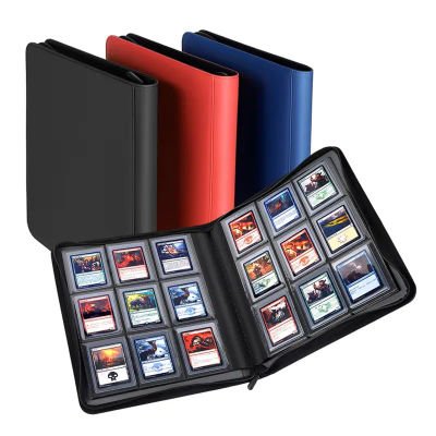 Carpeta para Tarjetas Coleccionables, con 9 Bolsillos, para Tarjetas de Béisbol, con Capacidad para más de 252 Tarjetas, Álbum de Almacenamiento para Tarjetas YuGiOh, MTG, TCG