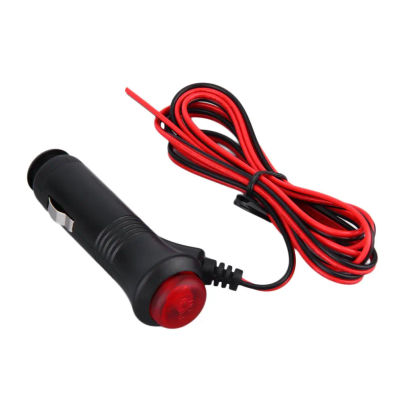 Conector de enchufe para encendedor de cigarrillos de coche, Cable de 1,5 metros, cargador de coche de 12V y 24V, interruptor de encendido y apagado Universal para luz de coche