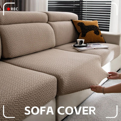 Funda de Sofá Elástica de Forro Polar Suave, Ajustable Universalmente, para Sala de Estar, Protector de Muebles para 1/2/3/4 Plazas