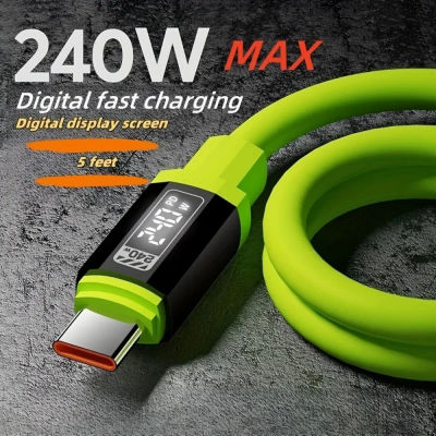 Cable USB tipo C de 240W PD, cargador de teléfono de carga rápida, Cable de datos para iPhone, Samsung, Xiaomi, Huawei, Cable de carga rápida USB C a USB C