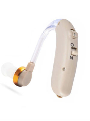Audífono BTE con Reducción de Ruido Digital y Altavoz Dorado de Alta Calidad Giratorio 360 Grados para Ambos Oídos (Izquierdo y Derecho)