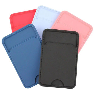 Adhesivo de bolsillo de crédito de negocios de silicona, ranura trasera para teléfono móvil, tarjeta bancaria de identificación, bolsa para teléfono, pegatina para pasta trasera, tarjetero