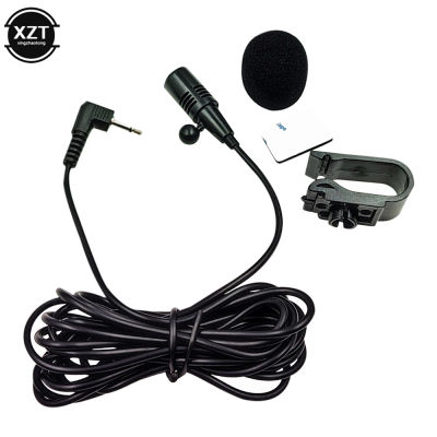 Micrófono de coche con palo de 3m de largo, conector de 2,5/3,5mm, micrófono externo Bluetooth para coche, navegador de DVD, micrófono con Clip para Collar con broche