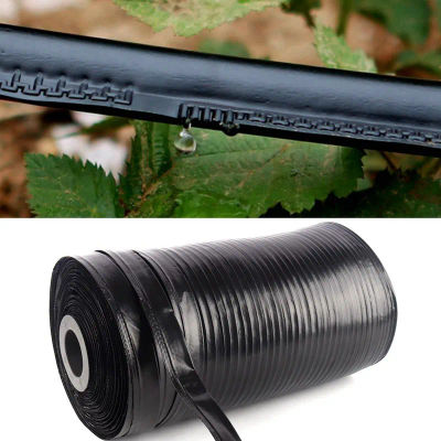 Rollo de manguera de goteo de ahorro de agua, cinta de riego por goteo de laberinto de una sola hoja, cinturón de agua para vegetales, frutas y plantas, 16X1000mm, 0,2 m/rollo
