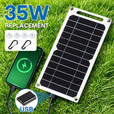 Panel Solar portátil Sunpower de 35W, placa Solar de 5V con cargador estabilizador seguro USB para teléfono, banco de energía, Camping al aire libre, hogar, RV