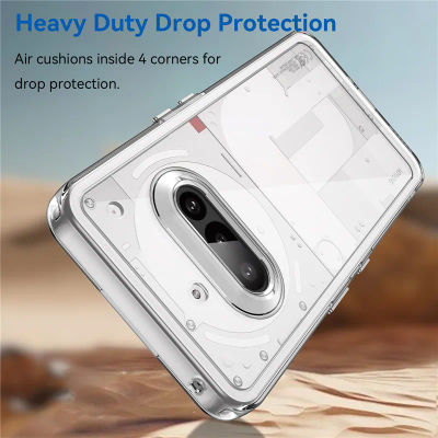 For Nothing Phone 3a Funda Nothing Phone 3a Funda TPU Border Acrílico Backplane Fundas protectoras para teléfono On Nothing Phone (3a) Funda