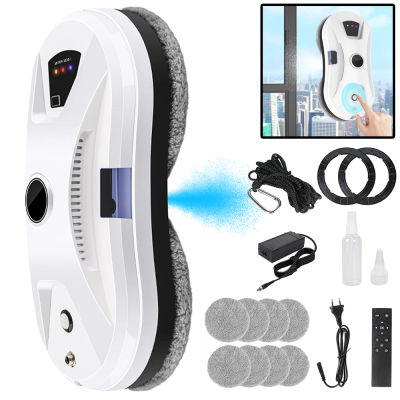 Robot Limpiacristales Inteligente de 5600Pa con Pulverización Automática de Agua, Eléctrico, Anticaída, con Control Remoto para Vidrios, Azulejos y Techos