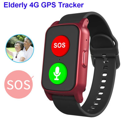 Reloj GPS 4G para Personas Mayores, Pulsera de Localización con Monitor de Ritmo Cardíaco Inteligente, Temperatura, Antipérdida