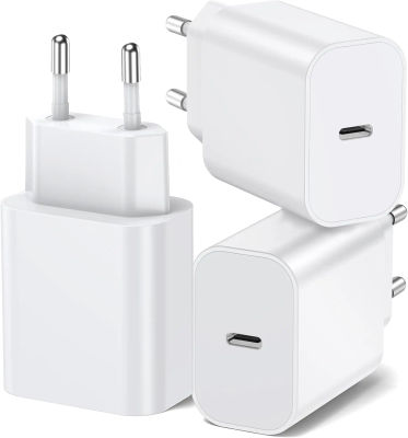 Cargador Rápido USB-C de 1 Puerto para iPhone 17 16 15 14 13 Pro Max Plus Mini, iPad, AirPods, Samsung S25 S24 S23