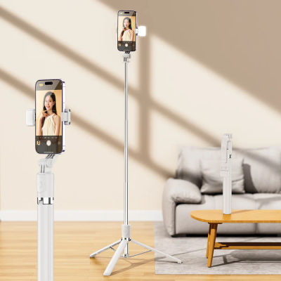 Trípode Selfie Stick Inalámbrico de 1700 mm para Teléfono Inteligente, Soporte Extensible y Plegable para Teléfono, Monopié Portátil con Disparo Estable