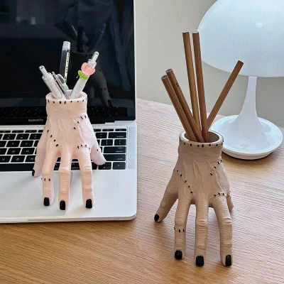 Adorno de Mano Rota de Adam para Halloween. Decoración de Jardín: Maceta con Forma de Mano de Astor, Maceta para Plantas Carnosas, Soporte para Bolígrafos con Diseño de Palmera Espeluznante,