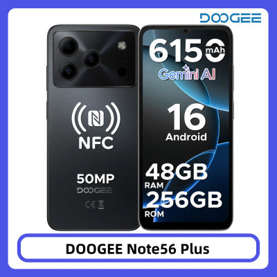DOOGEE Note56 Plus, Teléfono Inteligente Android 16, 48GB 256GB, Batería de Gran Capacidad de 6150mAh, Pantalla de 6.56'' y 90Hz, Cámara de 50MP, NFC, Teléfonos Móviles