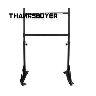 Soporte de monitor independiente único ARTcockpit Soporte de monitor de simulador de carreras móvil para monitores de 32-65"