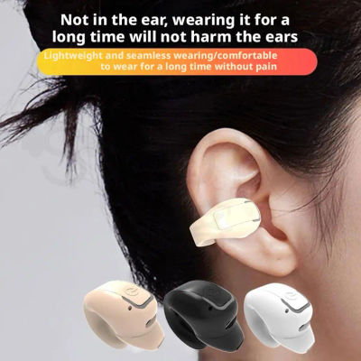Auriculares Inalámbricos Bluetooth con Clip para la Oreja, Auriculares de Conducción Ósea, Auriculares TWS de Alta Calidad, Deportivos, con Cancelación de Ruido y Micrófono