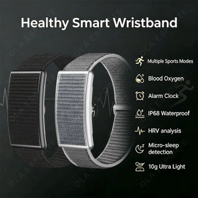 Pulsera Inteligente Deportiva Ultraligera de 10g con Múltiples Modos Deportivos, Resistente al Agua IP68, Reloj Despertador, Monitor de SpO2 HW12