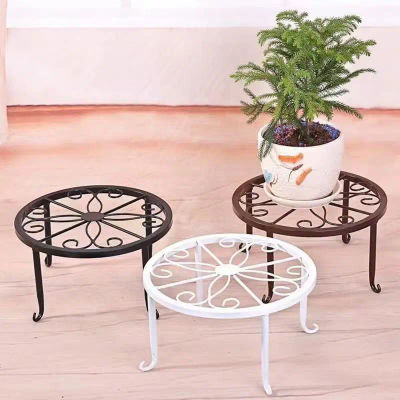 Soporte alto para plantas, estante para macetas de Metal, estante para plantas de hierro fundido de alta resistencia, estética para plantas de interior y exterior