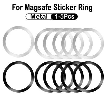 Anillo de placa metálica magnética universal de acero inoxidable para cargador inalámbrico Magsafe, lámina de hierro adhesiva, imán, soporte para teléfono de coche