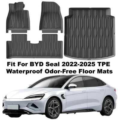 Para BYD Seal 2022-2025 TPE negro alfombras de suelo personalizadas ecológicas alfombrilla para maletero accesorios para coche para todo tipo de clima