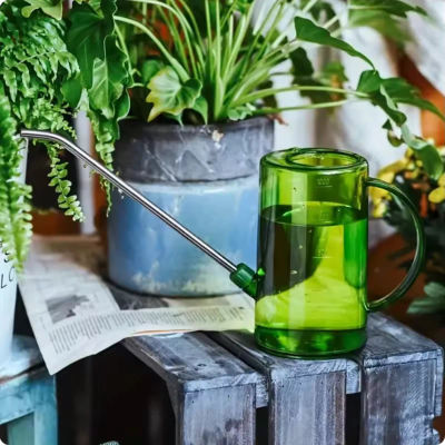 Tetera de riego de boquilla larga, hervidor de riego de flores para el hogar, hervidor de riego de plantas verdes, adecuado para plantas y uso en exteriores