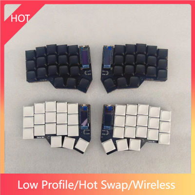 Corne-Teclado mecánico dividido de perfil bajo 3X5, interruptor Kailh personalizado, pantalla OLED Zmk, teclado inalámbrico Bluetooth dividido, ergonomía
