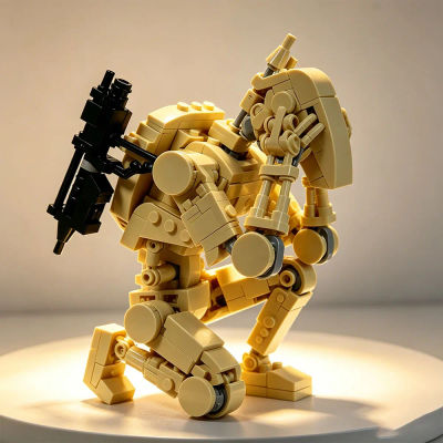 MOC Robot de Batalla B1 de la Guerra Espacial, Modelo de Bloques de Construcción, Ladrillos de Robot Alienígena, Regalos para Fiestas y Festivales