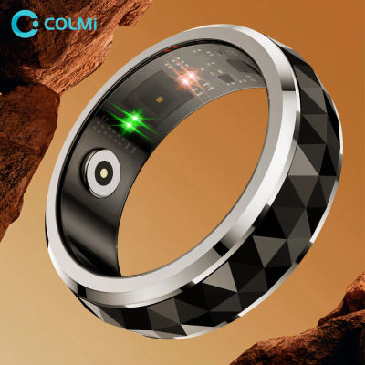 COLMI R11 Anillo inteligente de cerámica para hombres, anillo para aliviar la ansiedad Fidget Spinner con estuche de carga, monitor de salud, resistente al agua 5ATM