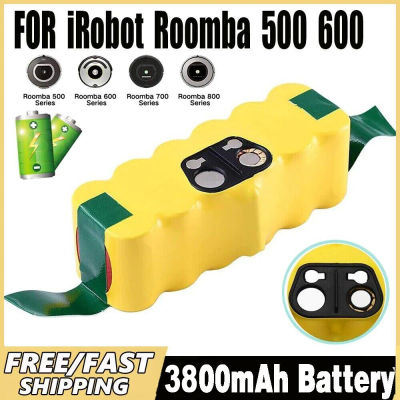 Batería recargable para aspiradora Roomba, Pila de 14,4 V, 3800mAh, serie irobot, 500, 550, 560, 600, 650, 698, 780, 980, 976