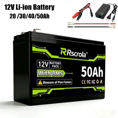 Paquete de batería recargable de 12V 20-50Ah, paquete de batería de litio 3S4P 5P 6P 7P para altavoz portátil pulverizador, Camping al aire libre, coches de juguete