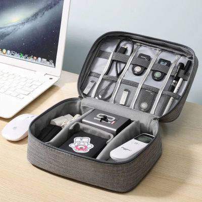 Bolsa de almacenamiento de cables, organizador electrónico Digital impermeable, cargador de línea de datos USB portátil, bolsa de almacenamiento de enchufe, organizador de cables de viaje