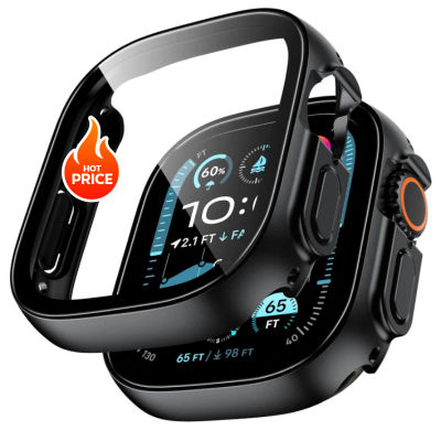 Vidrio templado + funda para Apple Watch Ultra 2 49mm correa smartwatch PC parachoques + cubierta protectora de pantalla Aple Watch Ultra 3 accesorios